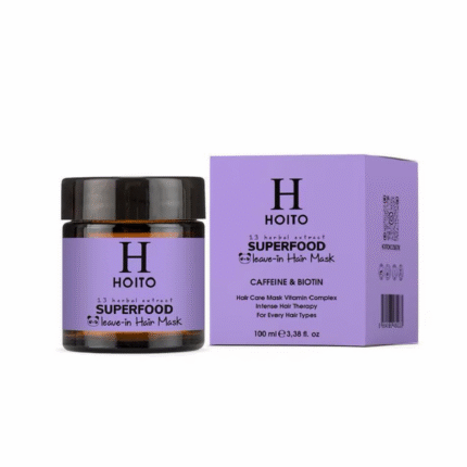 Masque capillaire sSuperfood aux 13 extraits de plantes, 100 % naturel et Puur, tous types de cheveux - 100 ml