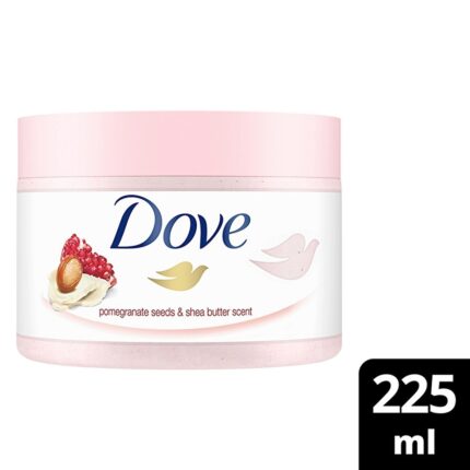 Gommage corporel Dove Grenade & Beurre de Karité – 225 ml