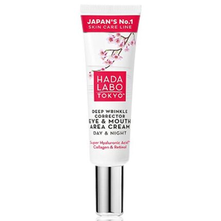 Crème anti-rides contour des yeux et de la bouche Hada Labo Tokyo 15 ml