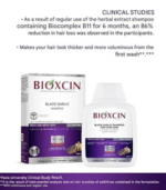 Shampoing à l'ail noir Bioxcin 300 ml – Image 3