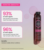 huile capillaire réparatrice au protéine de kératine Hask 18 ml – Image 2