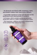 Lotion capillaire bio Tresan au romarin et à la menthe, anti-chute et anti-cheveux abîmés, 125 ml – Image 3
