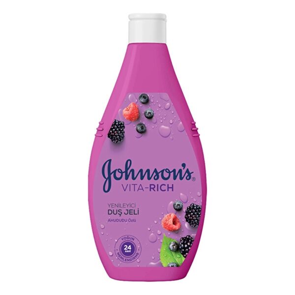 Gel douche régénérant Vita-Rich de Johnson's à l'extrait de framboise 400 ml