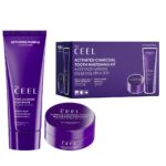 Kit de blanchiment dentaire Ceel Active au carbone violet (Dentifrice 75 g + Poudre dentaire 50 g)