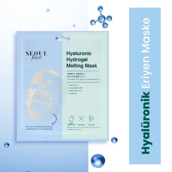 Masque visage fondant hydrogel à l'acide hyaluronique Dermal Korea Seoul 34 g