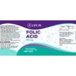 Complément d'acide folique Life In, 90 comprimés, 400 mg – Image 2