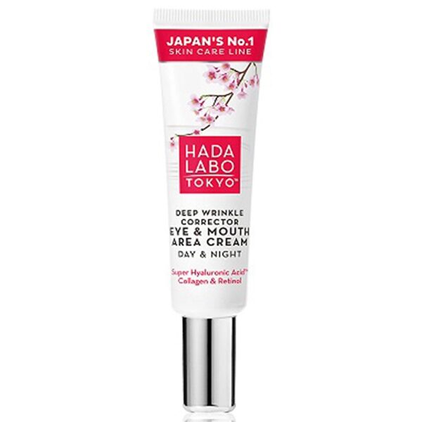 Crème anti-rides contour des yeux et de la bouche Hada Labo Tokyo 15 ml