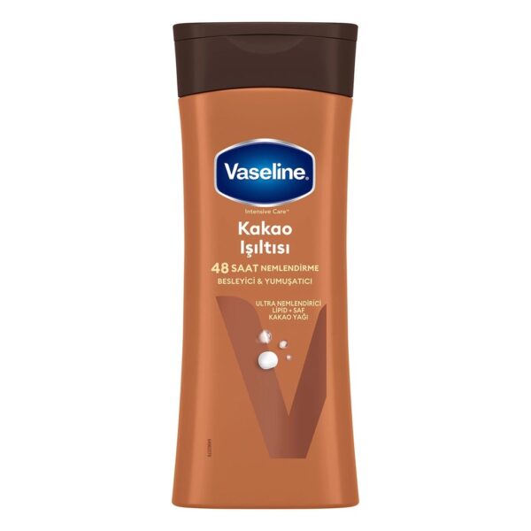 Lotion corporelle Vaseline Cocoa Glow pour peaux ternes et sèches 400 ml
