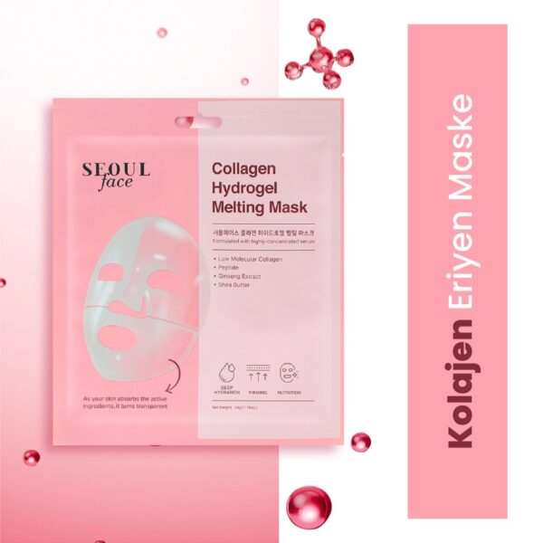 Masque visage hydrogel fondant au collagène Dermal Korea Seoul 34 g