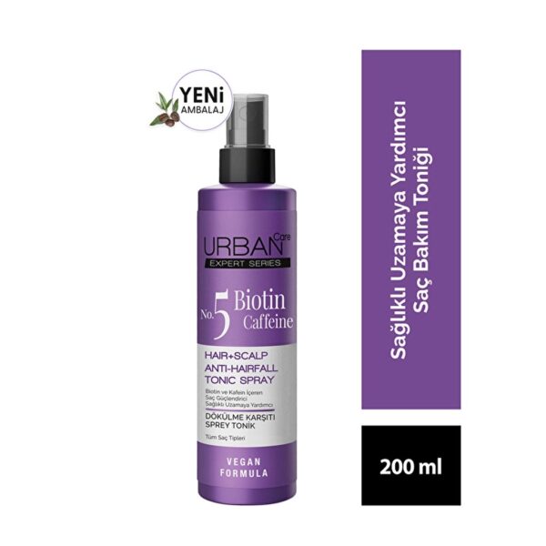Urban Care Expert Tonique capillaire anti-chute à la biotine et à la caféine pour une croissance rapide 200 ml