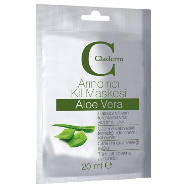 Claderm Masque Purifiant à l'Argile Aloe Vera 20 ml
