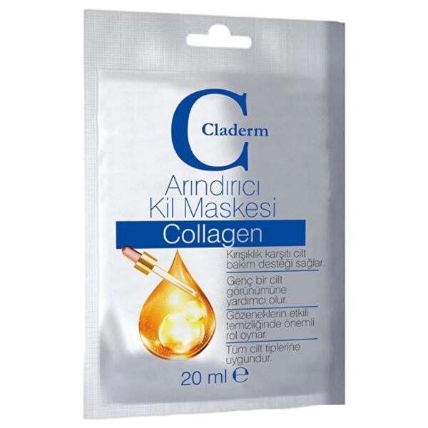 Claderm Masque Purifiant à l'Argile Collagène 20 ml