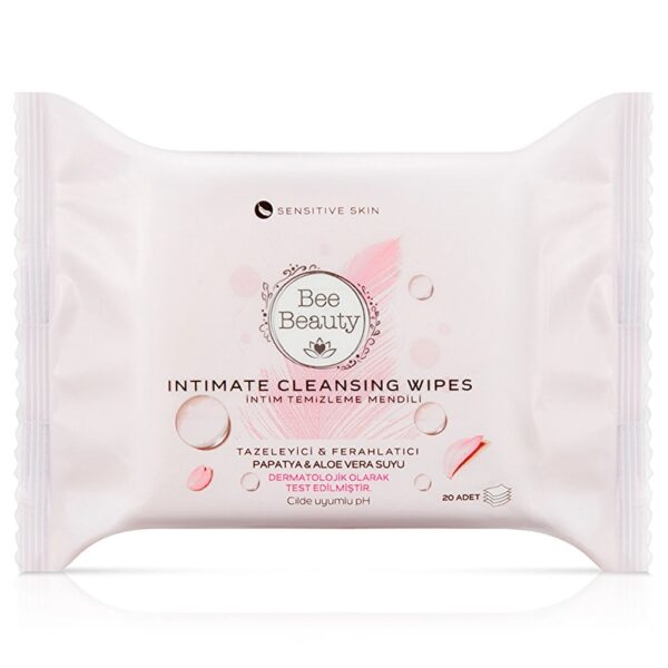 Lingettes nettoyantes intimes Bee Beauty, paquet de 20