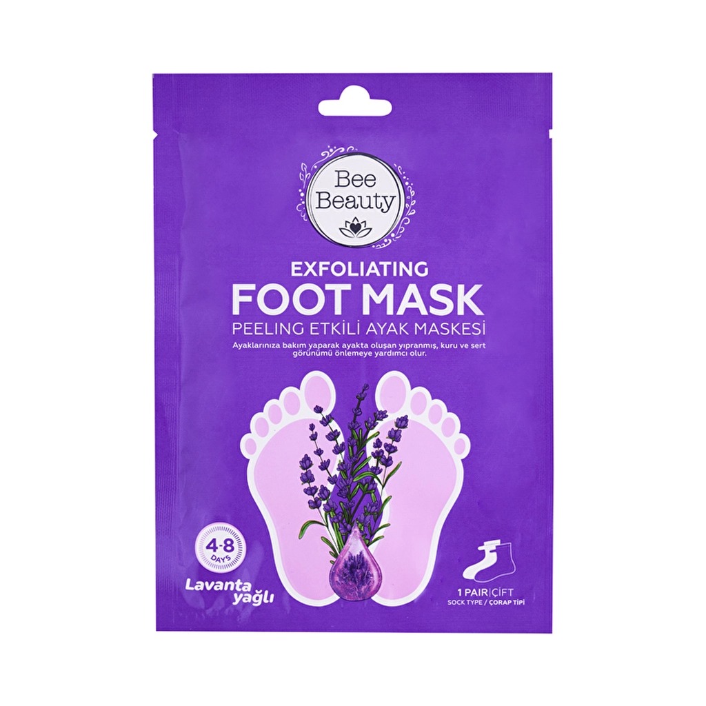 imgi_8_10703987-xIEYhHeX3l-01_1024x1024.jpg Masque exfoliant pour les pieds à l'huile de lavande Bee Beauty – Image 1