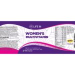 Complément multivitaminé et minéral Life In pour femmes, 60 capsules – Image 2